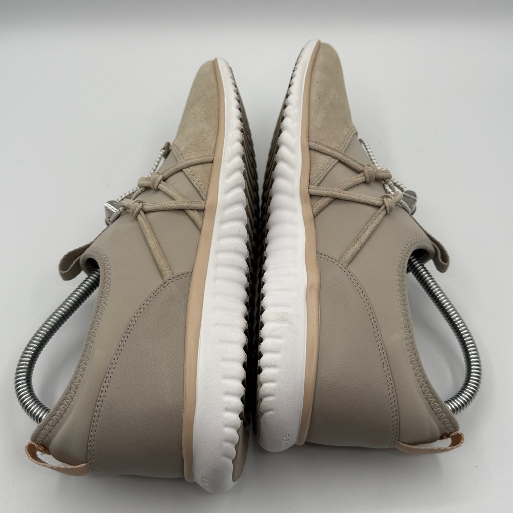 Cole Haan StudioGrand Sneakers Womens 9B Taupe Leather Suede Bungee W12366 - Picture 6 of 9